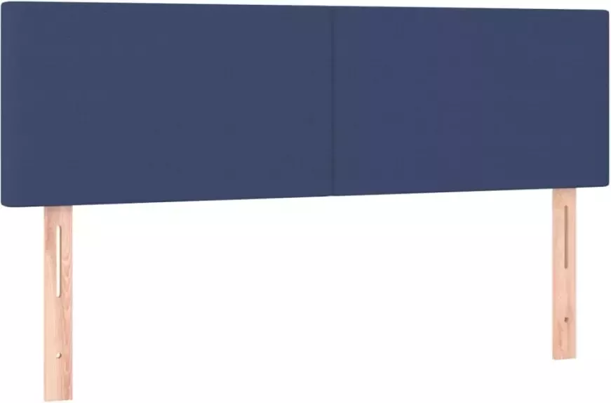 VIDAXL Hoofdbord LED 144x5x78 88 cm stof crèmekleurig - Foto 2