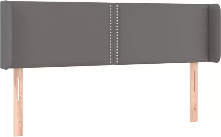 VIDAXL Hoofdbord LED 147x16x78 88 cm kunstleer grijs - Foto 3