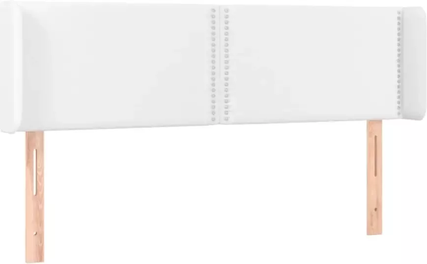 VIDAXL Hoofdbord LED 147x16x78 88 cm kunstleer wit - Foto 3