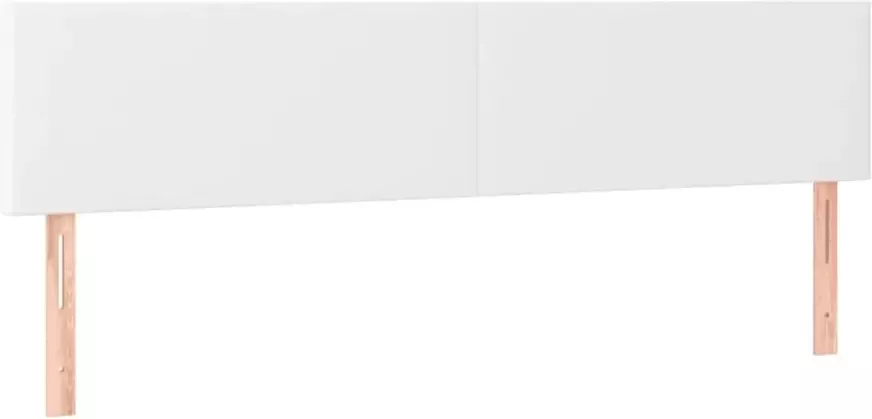 VidaXL Hoofdbord LED 160x5x78 88 cm kunstleer wit - Foto 4