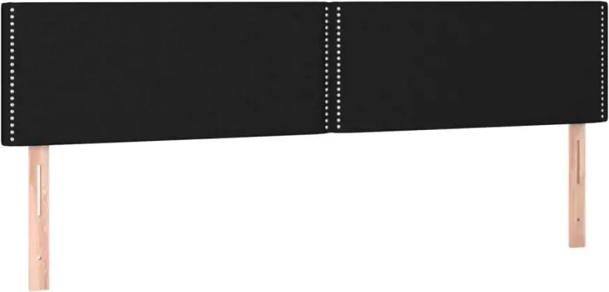 VIDAXL Hoofdbord LED 160x5x78 88 cm stof zwart - Foto 3