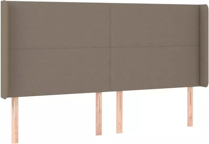 VIDAXL Hoofdbord LED 163x16x118 128 cm stof taupe - Foto 7