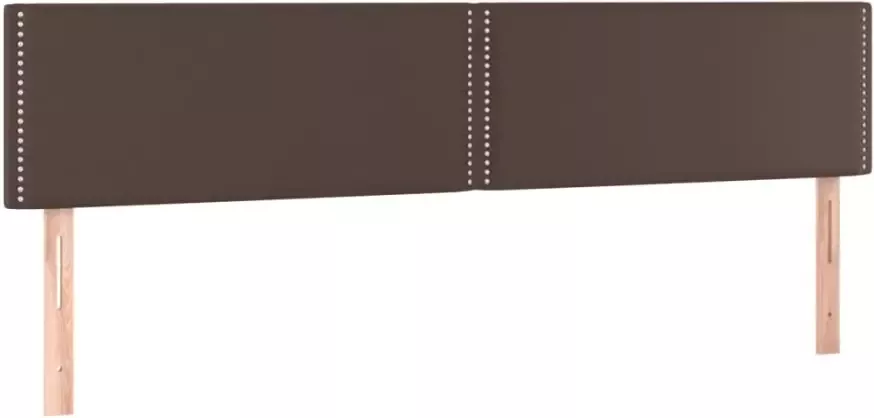 VIDAXL Hoofdbord LED 180x5x78 88 cm kunstleer bruin - Foto 3