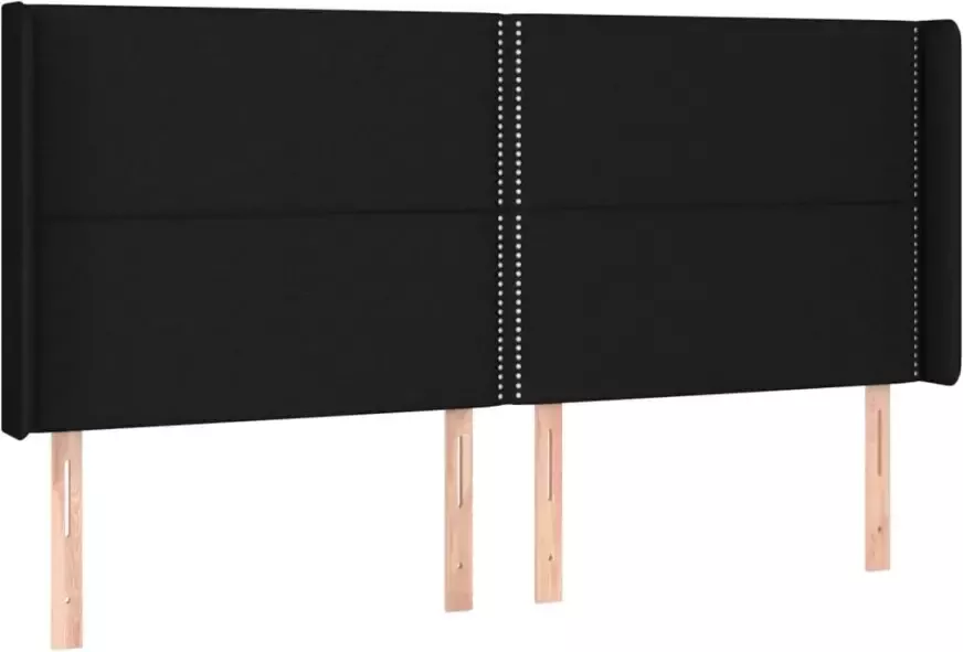 VIDAXL Hoofdbord LED 183x16x118 128 cm stof zwart - Foto 3