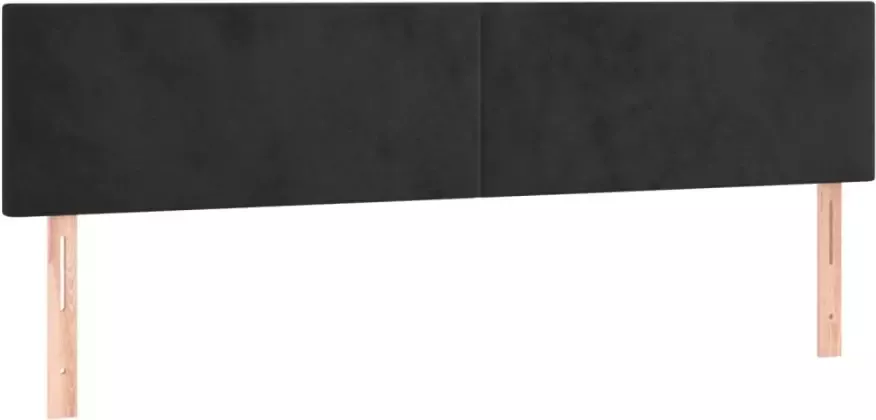 VIDAXL Hoofdbord LED 200x5x78 88 cm fluweel zwart - Foto 3