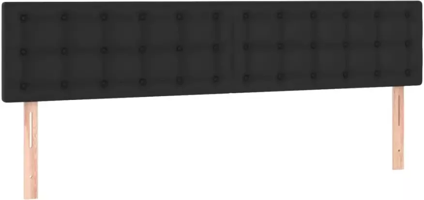 VIDAXL Hoofdbord LED 200x5x78 88 cm kunstleer zwart - Foto 3