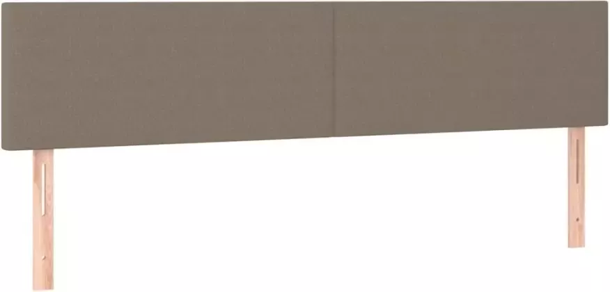 VIDAXL Hoofdbord LED 200x5x78 88 cm stof taupe - Foto 3