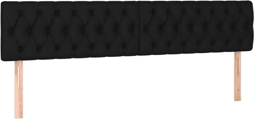 VIDAXL Hoofdbord LED 200x7x78 88 cm stof zwart - Foto 3