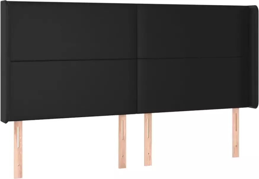 VIDAXL Hoofdbord LED 203x16x118 128 cm kunstleer zwart - Foto 4