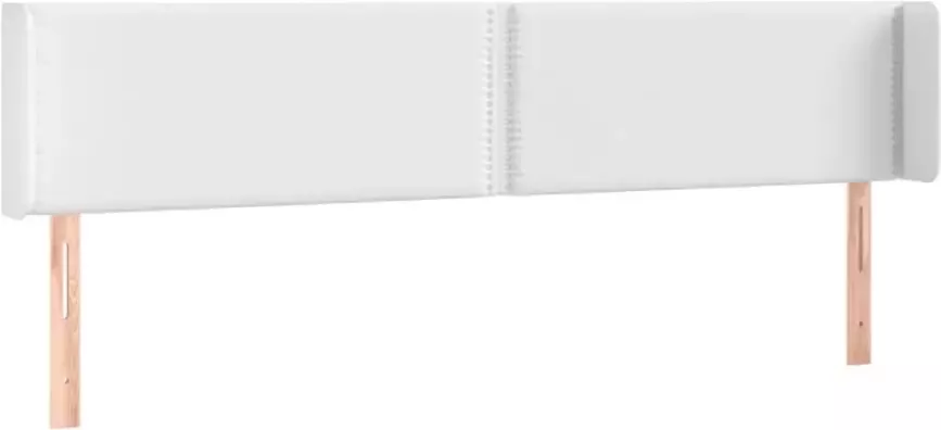 VIDAXL Hoofdbord LED 203x16x78 88 cm kunstleer wit - Foto 4