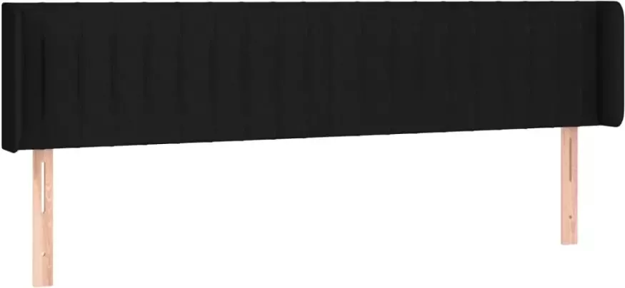 VIDAXL Hoofdbord LED 203x16x78 88 cm stof zwart - Foto 4