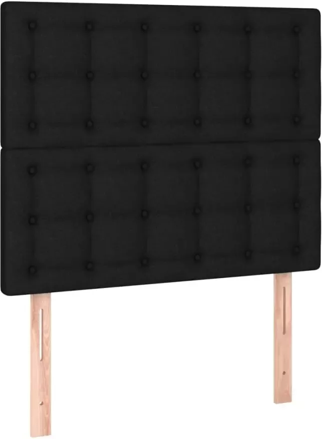 VIDAXL Hoofdbord LED 80x5x118 128 cm stof zwart - Foto 2