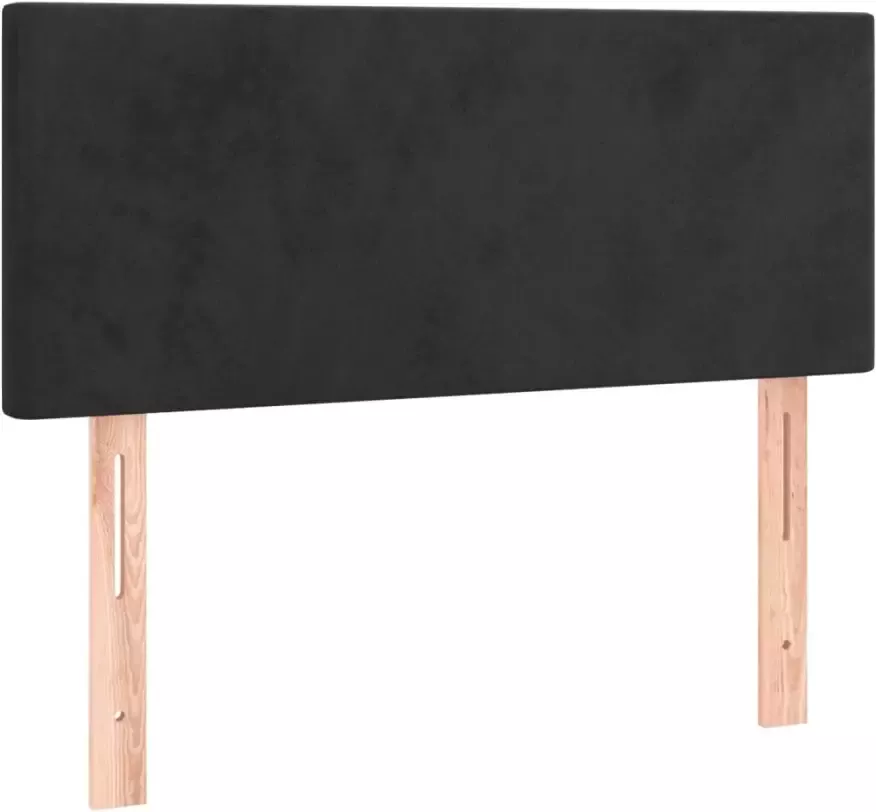 VidaXL Hoofdbord LED 80x5x78 88 cm fluweel zwart - Foto 4