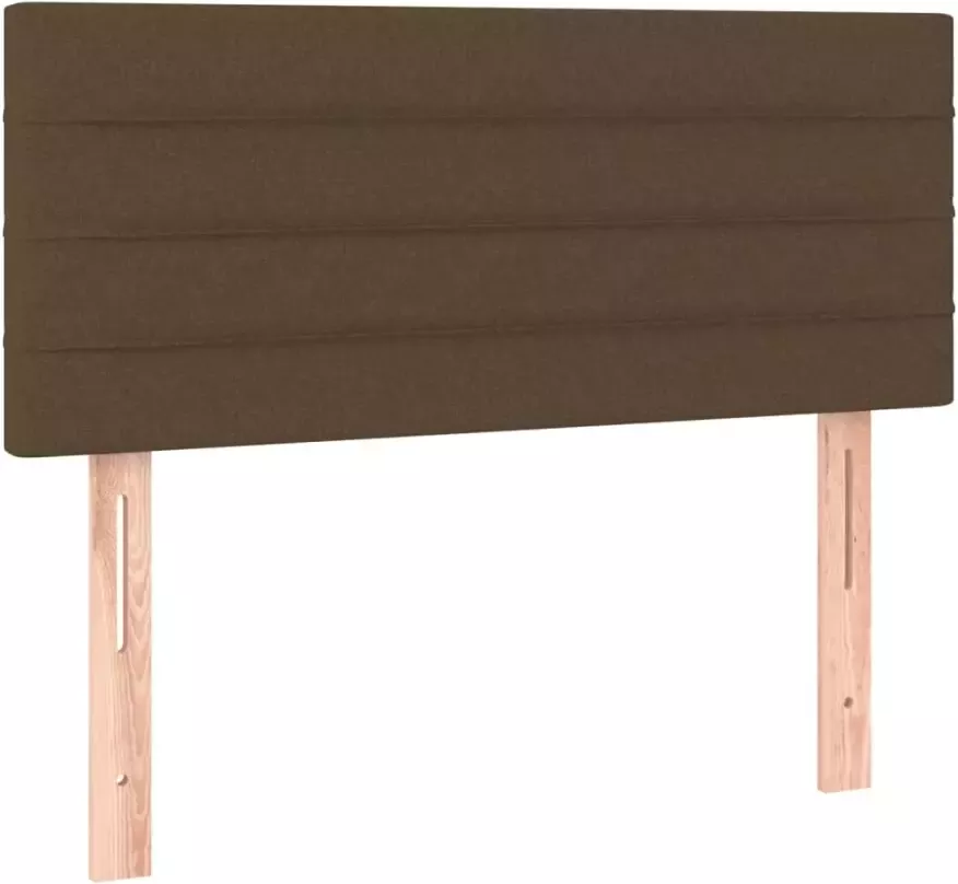 VidaXL Hoofdbord LED 80x5x78 88 cm stof donkerbruin - Foto 4