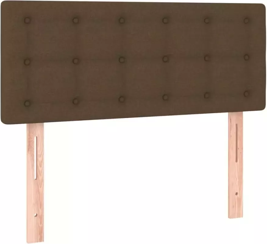 VidaXL Hoofdbord LED 80x5x78 88 cm stof donkerbruin - Foto 4