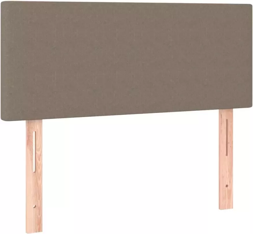 VIDAXL Hoofdbord LED 80x5x78 88 cm stof taupe - Foto 4