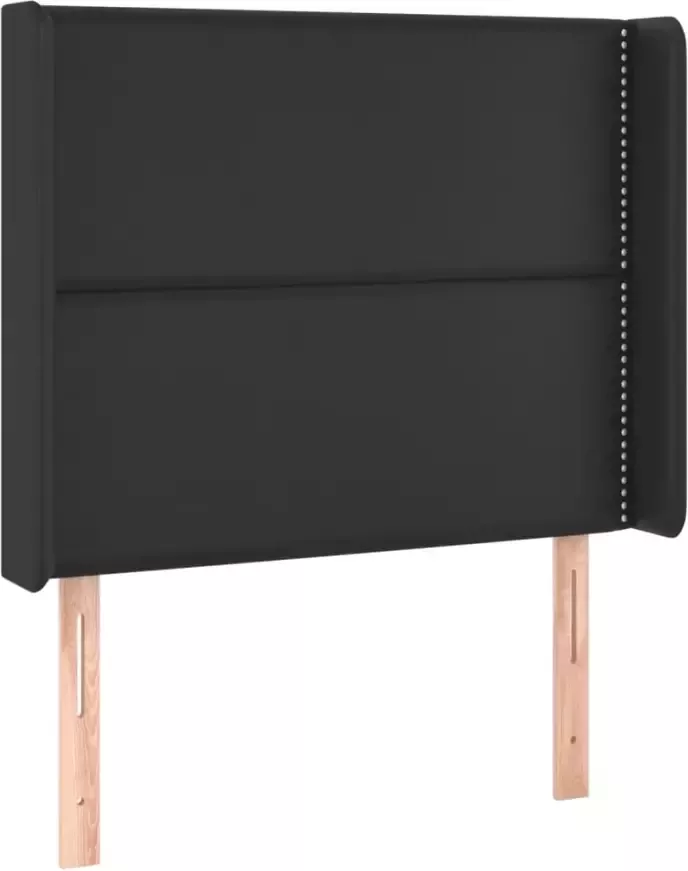 VIDAXL Hoofdbord LED 83x16x118 128 cm kunstleer zwart - Foto 2