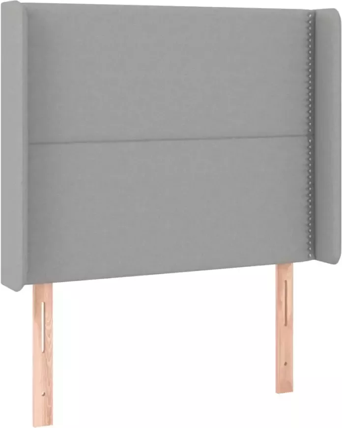 VIDAXL Hoofdbord LED 83x16x118 128 cm stof lichtgrijs - Foto 6