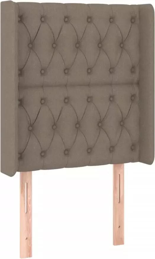 VIDAXL Hoofdbord LED 83x16x118 128 cm stof taupe - Foto 7