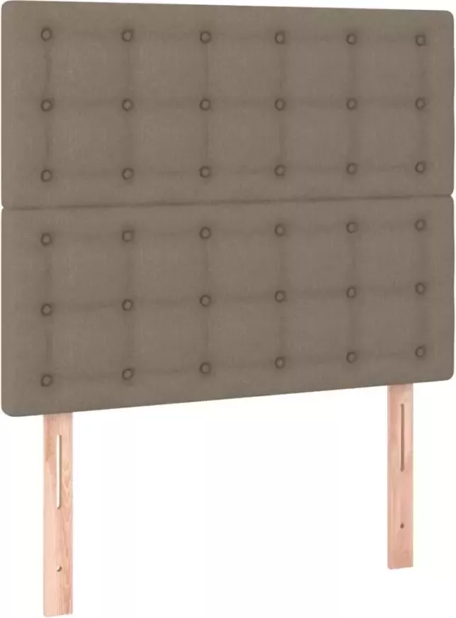 VIDAXL Hoofdbord LED 90x5x118 128 cm stof taupe - Foto 3