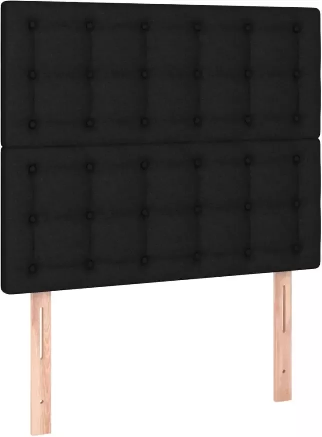 VIDAXL Hoofdbord LED 90x5x118 128 cm stof zwart - Foto 3