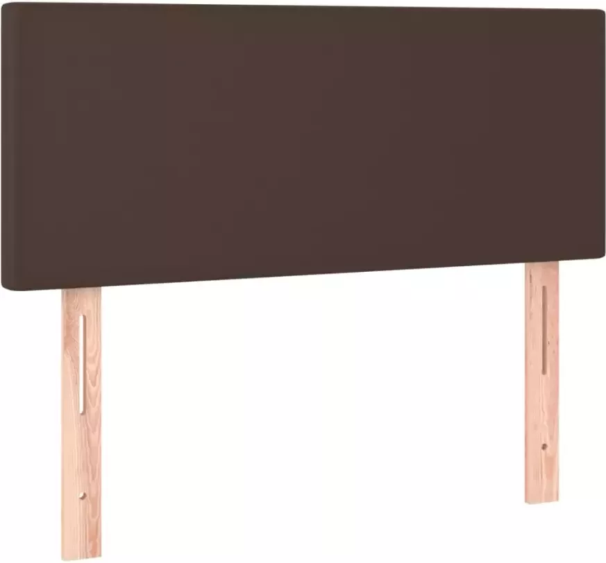 VIDAXL Hoofdbord LED 90x5x78 88 cm kunstleer bruin - Foto 3