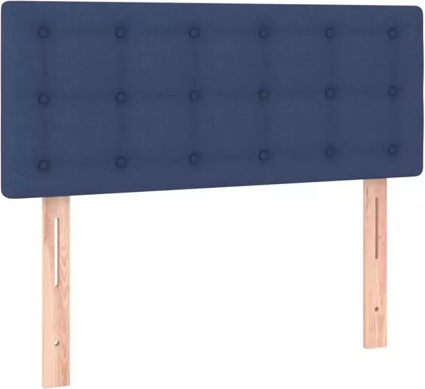 VIDAXL Hoofdbord LED 90x5x78 88 cm stof blauw - Foto 3