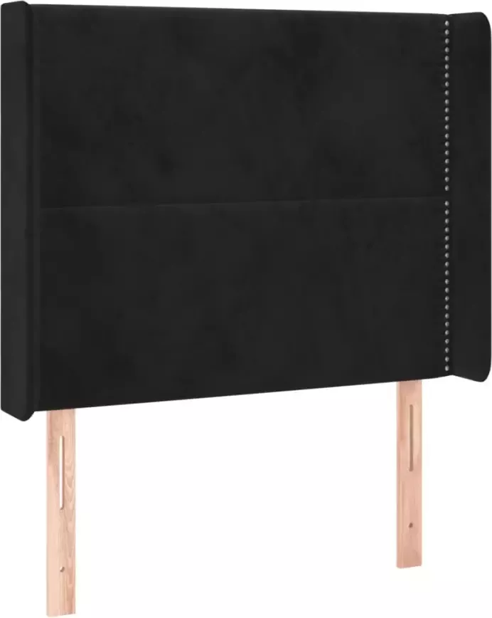 VIDAXL Hoofdbord LED 93x16x118 128 cm fluweel zwart - Foto 3