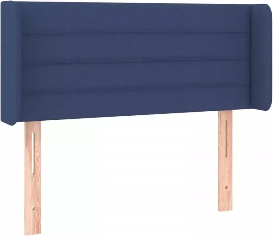 VIDAXL Hoofdbord LED 93x16x78 88 cm stof blauw - Foto 3