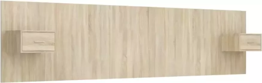 VIDAXL Hoofdbord met kastjes bewerkt hout sonoma eikenkleurig - Foto 8