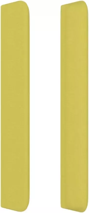 VIDAXL Hoofdbord met randen 103x16x118 128 cm stof groen - Foto 3