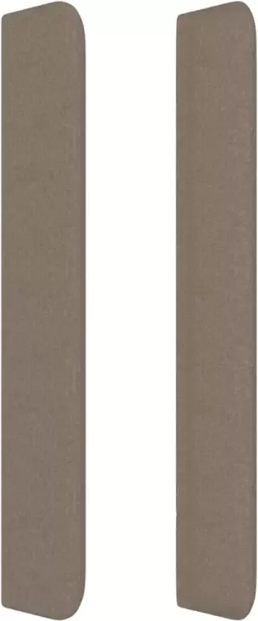 VIDAXL Hoofdbord met randen 103x16x118 128 cm stof taupe - Foto 3