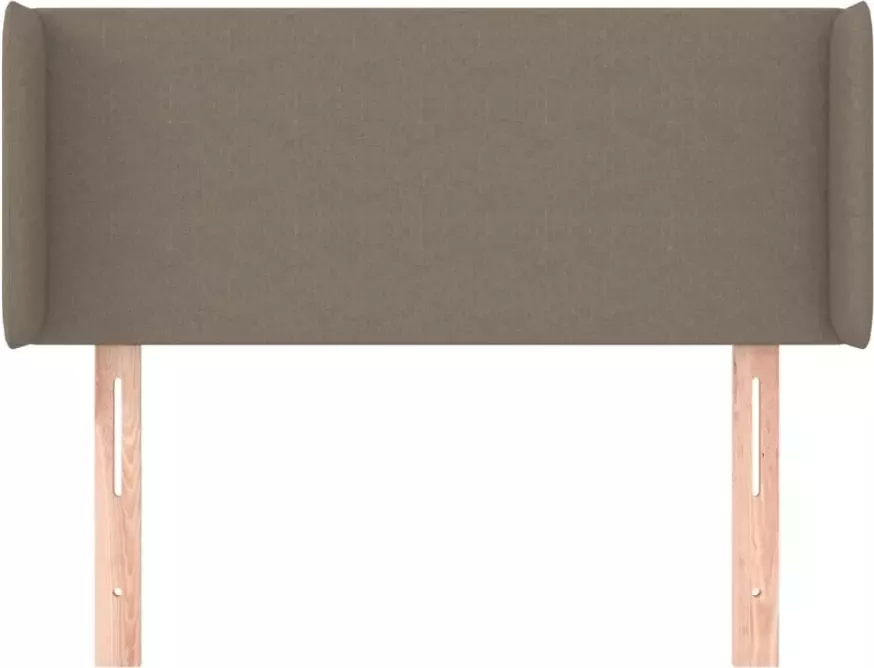VIDAXL Hoofdbord met randen 103x16x78 88 cm stof taupe - Foto 6