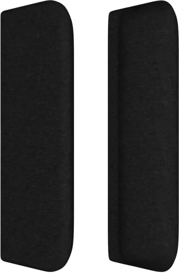 VIDAXL Hoofdbord met randen 103x16x78 88 cm stof zwart - Foto 5