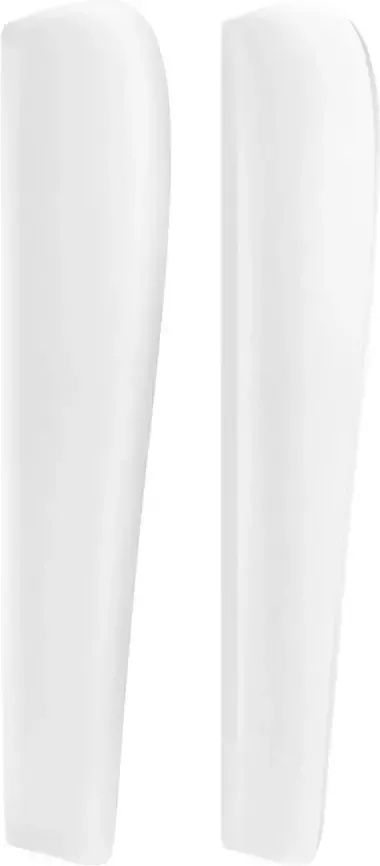 VidaXL Hoofdbord met randen 103x23x118 128 cm kunstleer wit - Foto 5