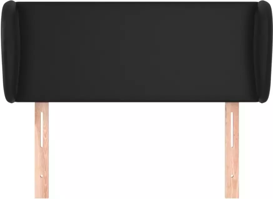 VIDAXL Hoofdbord met randen 103x23x78 88 cm kunstleer zwart - Foto 3