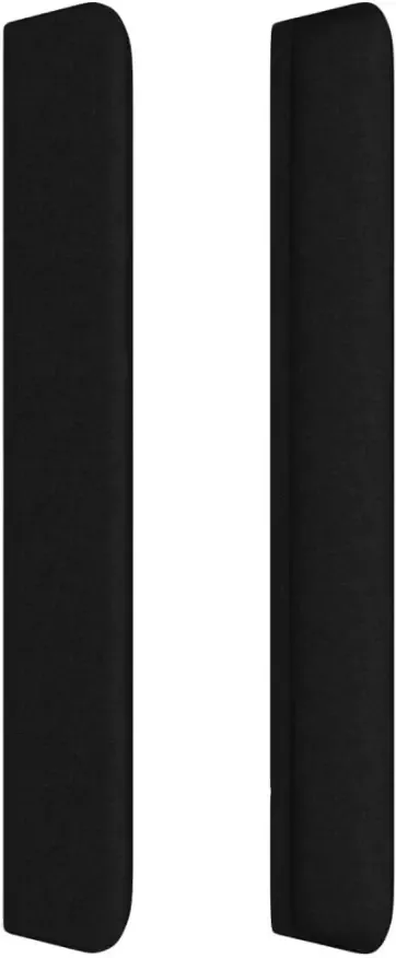 VIDAXL Hoofdbord met randen 147x16x118 128 cm stof zwart - Foto 5