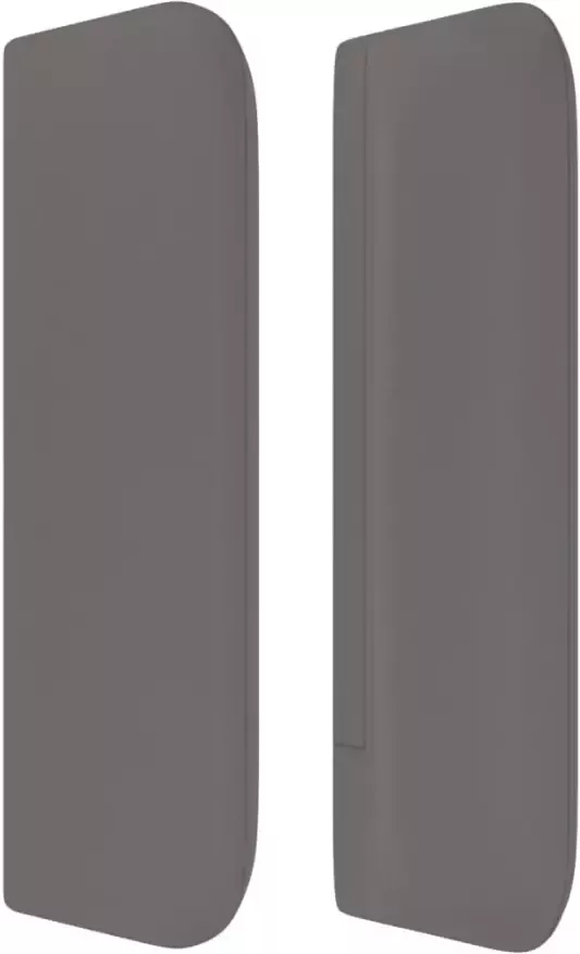 VIDAXL Hoofdbord met randen 147x16x78 88 cm kunstleer grijs - Foto 2