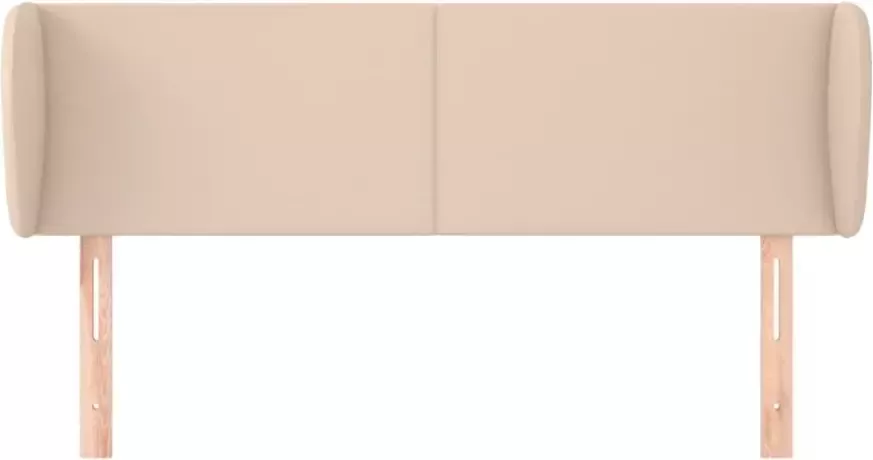 VidaXL Hoofdbord met randen 147x23x78 88 cm kunstleer cappuccinokleur - Foto 5