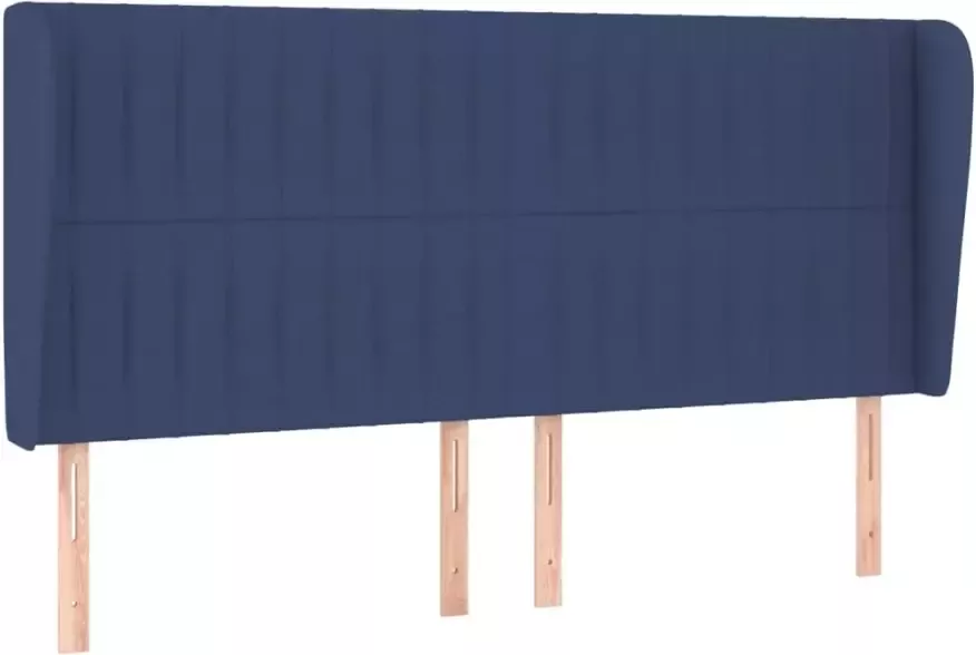 VIDAXL Hoofdbord met randen 163x23x118 128 cm stof blauw - Foto 5