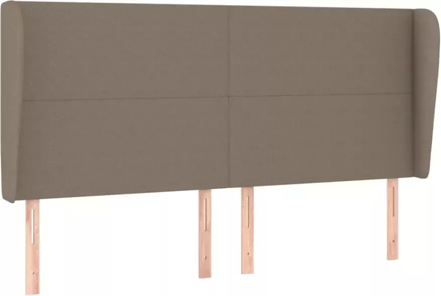 VIDAXL Hoofdbord met randen 163x23x118 128 cm stof taupe - Foto 6