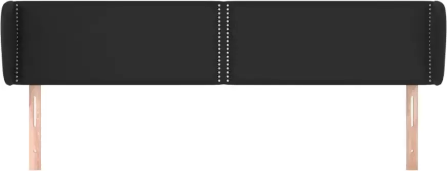 VIDAXL Hoofdbord met randen 163x23x78 88 cm kunstleer zwart - Foto 3