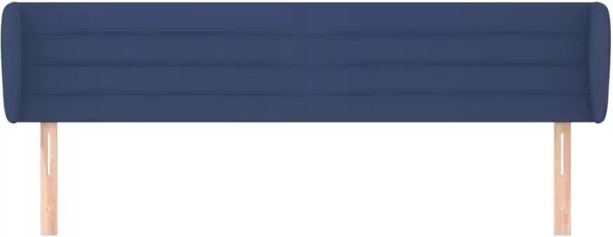 VIDAXL Hoofdbord met randen 163x23x78 88 cm stof blauw - Foto 4