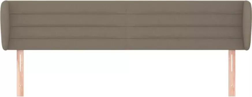 VIDAXL Hoofdbord met randen 183x23x78 88 cm stof taupe - Foto 3