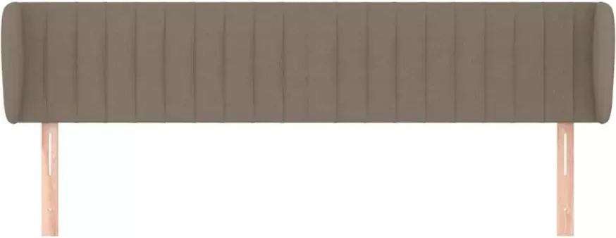 VIDAXL Hoofdbord met randen 183x23x78 88 cm stof taupe - Foto 3