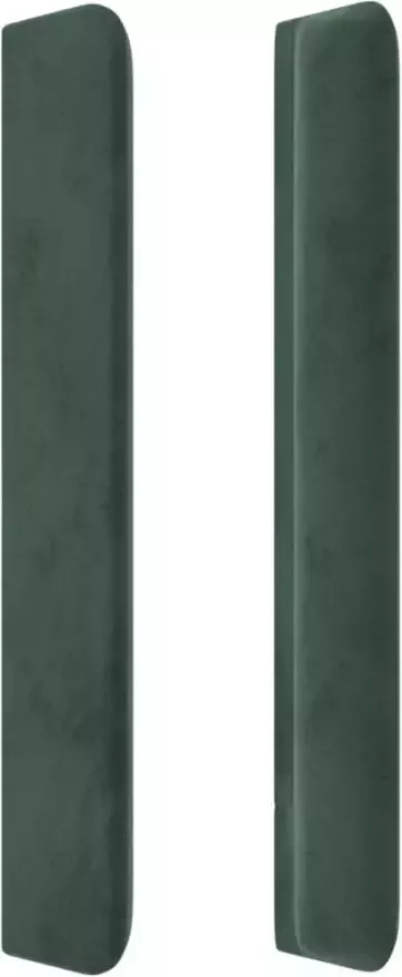 VIDAXL Hoofdbord met randen 83x16x118 128 cm fluweel groen - Foto 6