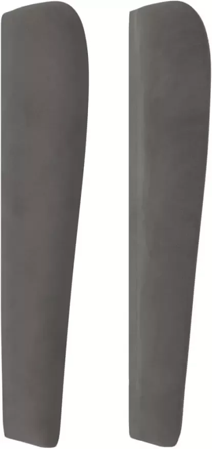 VidaXL Hoofdbord met randen 83x23x118 128 cm fluweel donkergrijs - Foto 5