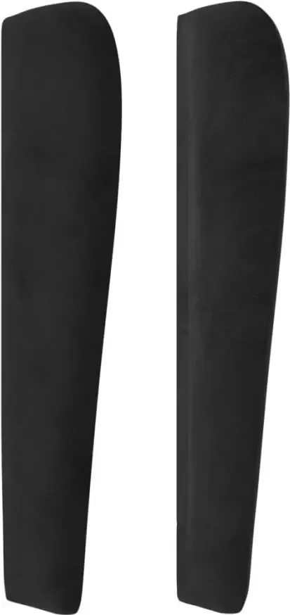 VidaXL Hoofdbord met randen 83x23x118 128 cm fluweel zwart - Foto 4