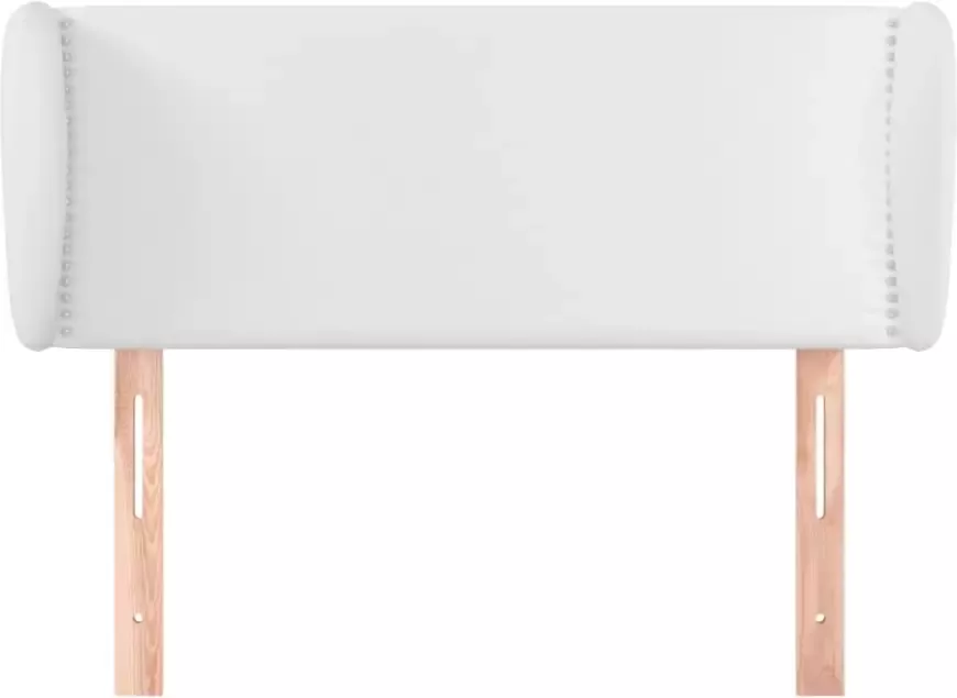 VidaXL Hoofdbord met randen 83x23x78 88 cm kunstleer wit - Foto 4