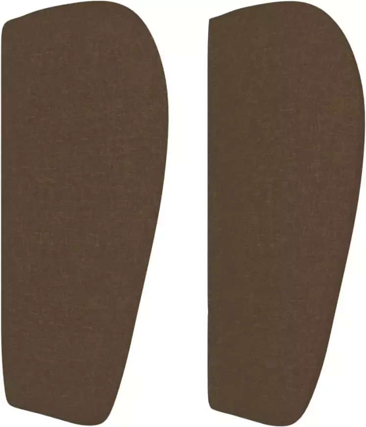 VidaXL Hoofdbord met randen 83x23x78 88 cm stof donkerbruin - Foto 6